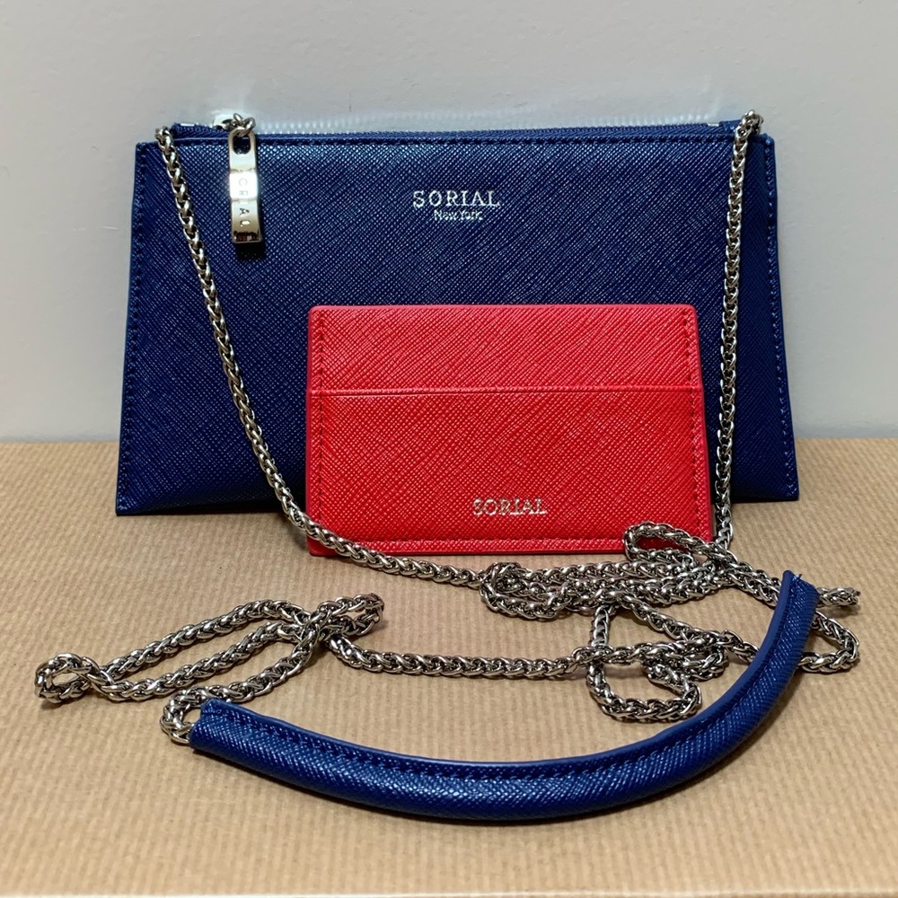 Sorial Vegan Leather Small Clutch and Card Case